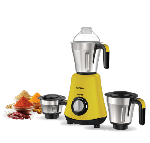 Havells Hydro Yellow 3 Jar 750W Mixer Grinder GHFMGDRY075