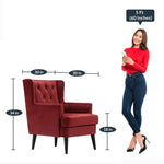 Load image into Gallery viewer, Detec™ Wing Chair - Red Color
