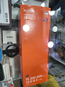 खुला बॉक्स, अप्रयुक्त Sony FE 200 600Mm F5.6 6.3G