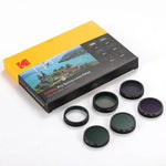 गैलरी व्यूवर में इमेज लोड करें, Kodak Pro Series Pm4 kit For Dji Drones 6 in 1 UV Cpl Nd4 Nd8 Nd16 Nd32 Nd Filter 72 mm
