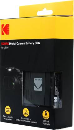 Kodak Vbg6 Bg6 7.2V 5200mAh 37.5Wh Digital Camera Battery