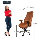 Load image into Gallery viewer, Detec™ Most Comfortable Executive Office Chair Leatherette Fabric
