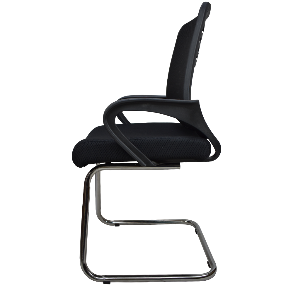 Detec™ Modern Cantilever Chair - Black Color