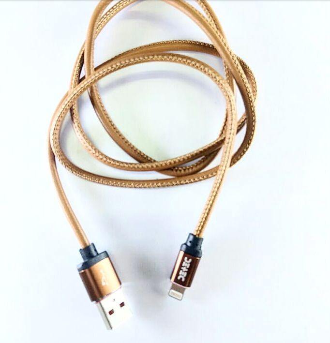 Detec Data Cable. Brown Leather USB 2.5 A Type -  iPhone Port - Detech Devices Private Limited