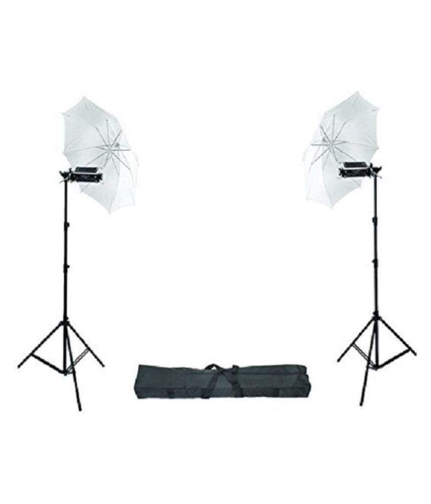 Digiphoto Pair Porta Umbrella Video Light 4 Still Video Photography Portable Studio Kit