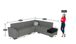 Load image into Gallery viewer, Detec™ Linus LHS Sectional Sofa - Grey Color
