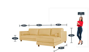 Detec™ Diedrich LHS Sectional Sofa