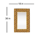 Load image into Gallery viewer, Detec™ Solid Wood Natural Mirror 36 inches
