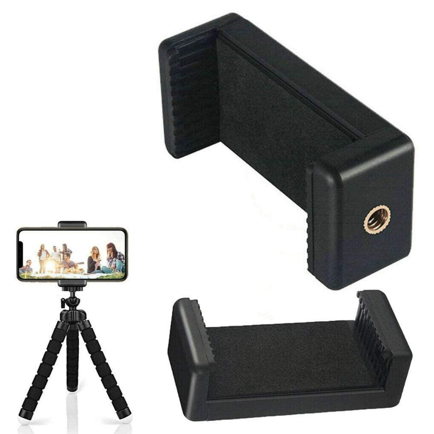 Open Box, Unused SUNMI Universal Monopod Holder Clip for Mobile Camera Holder and Tripod Mount Holder Monopod Holder(Black)