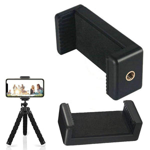 ओपन बॉक्स, मोबाइल कैमरा होल्डर और ट्राइपॉड माउंट होल्डर मोनोपॉड होल्डर के लिए अप्रयुक्त SUNMI यूनिवर्सल मोनोपॉड होल्डर क्लिप (काला)