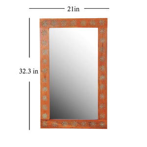 Detec™Ana Solid Wood Hand Carved Wall Mirror