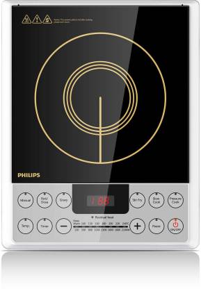 PHILIPS HD 4929/01 Induction Cooktop  (Silver, Black, Jog Dial)