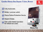 Load image into Gallery viewer, Candes 7 L Gas Water Geyser (GLASSY, Silver Brown)
