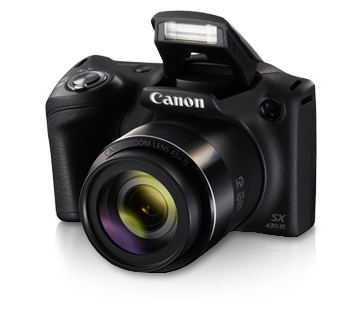 Open Box, Unused Canon PowerShot SX430 IS 20MP Digital Camera with 45x Optical Zoom Black