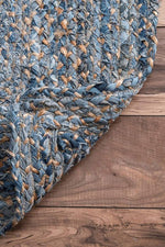 Load image into Gallery viewer, Detec™ Jeans With Jute Handmade Braided Area Rugs 

