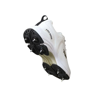एसएस टन प्रो 9000 क्रिकेट स्पाइक जूते - सफेद और काले