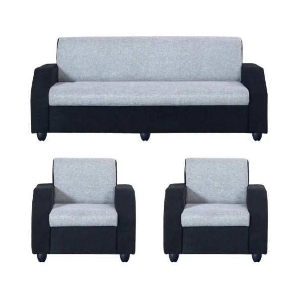 Detec™Cuba Fabric Grey Sofa Set