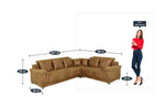 Load image into Gallery viewer, Detec™ Carl 6 Seater Corner Sofa - Dark Camel Color
