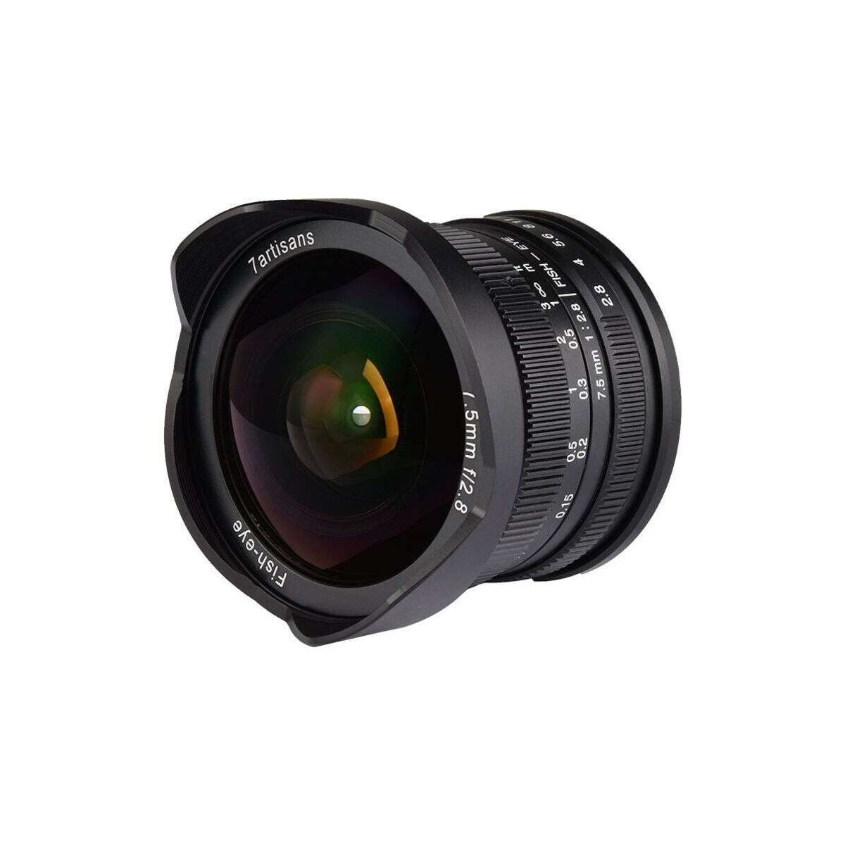 7artisans 7.5mm F 2.8 Fisheye Lens Sony E Black