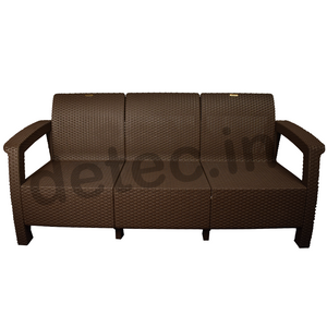Detec™ Out'n'Out 3 Seater Sofa - Rust Brown Color