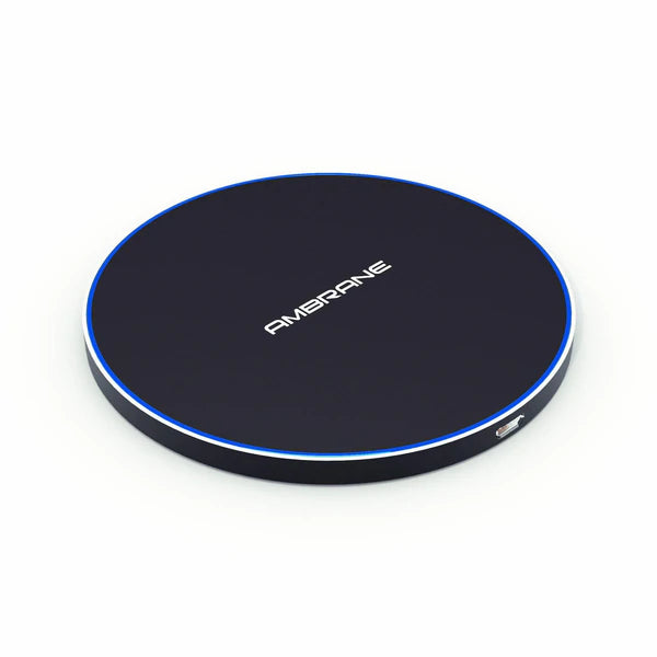 Ambrane WC-38 Wireless Charger with Fast Charging of 10 Watt / 2A with all Qi Enabled Devices and Sleek & LIghtweight Design