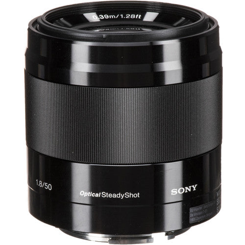 Open Box, Unused Sony E 50mm f/1.8 OSS Lens (Black)