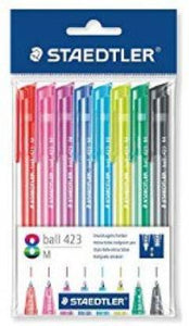 Detec™ STAEDTLER staedtler Ball Pen  (Pack of 8, Multicolor) (423 35 PB8) (Pack of 2)