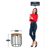 Load image into Gallery viewer, Detec™ Drum style End Table
