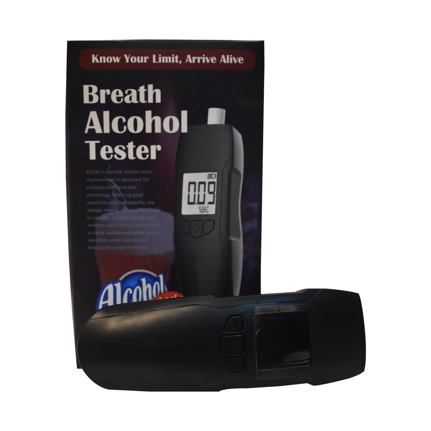 Breath Analyzer Alcohol Detector - AT 200