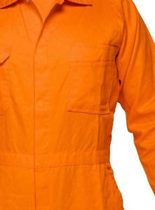 Detec™ Floriad Orange Coverall Safety Work Wear Size Medium