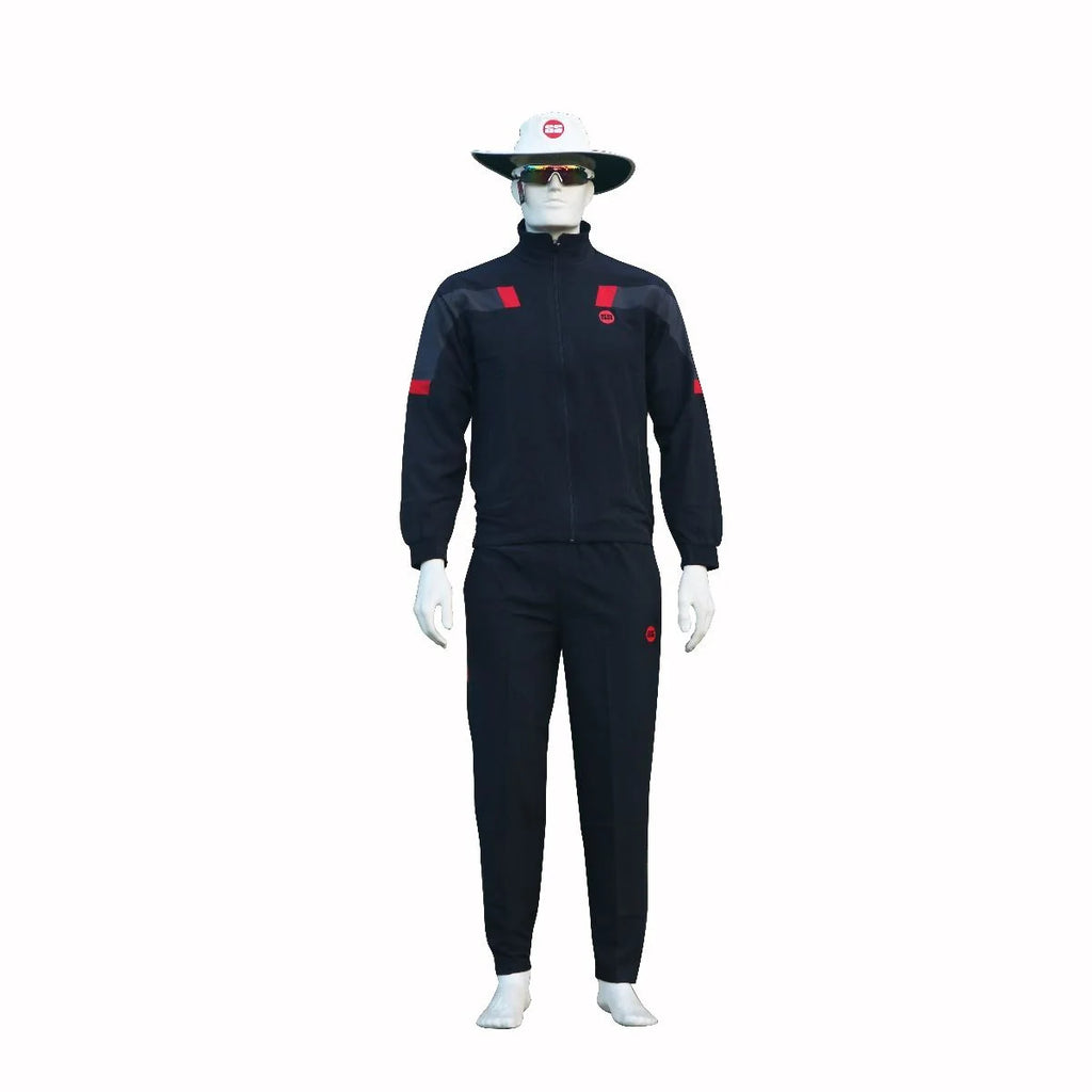 SS Pro super Zipper Sports Gym Track Suit Set for men's Black and Red