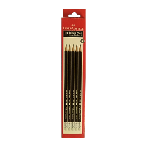 Detec™ Faber Castell Black Matt Pencil 1112 (pack of 3)