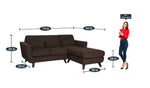 Load image into Gallery viewer, Detec™ Arno 2 Seater LHS Sectional Sofa - Chestnut Brown Color 
