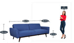 Load image into Gallery viewer, Detec™ Wenzel Sofa Cum Bed - Blue
