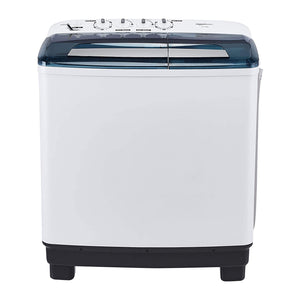 Open Box, Unused AmazonBasics 10.2 kg Semi-automatic Washing Machine (with Heavy wash function, White/Blue color)