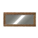 Load image into Gallery viewer, Detec™  Brown Solid Wood Hand Carved Wall Mirror 72 inches
