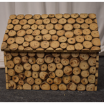 गैलरी व्यूवर में इमेज लोड करें, Detec™ लकड़ी की झोपड़ी के आकार का लकड़ी का मनी बॉक्स
