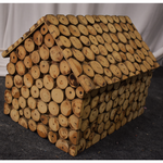 Load image into Gallery viewer, Detec™ Wooden Hut Shape Wooden Money Box
