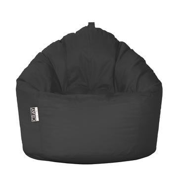 Detec™ क्रे लिविंग पफी पांडा बीन बैग काला रंग